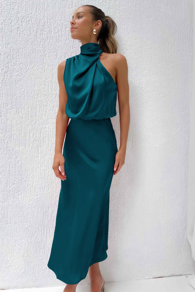 Violet™ | Vestido drapeado Sahara