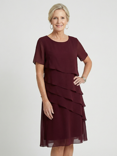 Sofía | Vestido a la rodilla con contorno suave