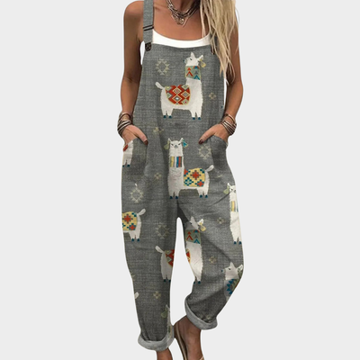 Overol estampado ultracómodo para un look moderno y chic