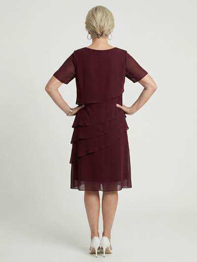 Sofía | Vestido a la rodilla con contorno suave