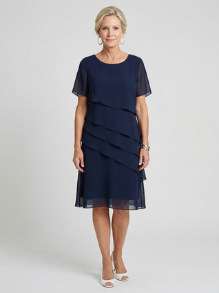 Sofía | Vestido a la rodilla con contorno suave