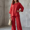Pilar | Conjunto de túnica oversize y pantalón de pierna ancha