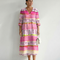 Calla | Vestido midi estampado a rayas con caída suave