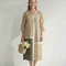 Soren | Vestido midi de rayas mixtas en tonos claros