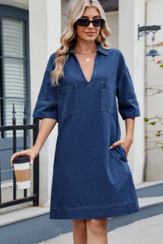 Julia | Vestido de denim casual