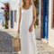 Esmeralda | Vestido midi sin mangas de cuello redondo con caída relajada
