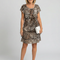 Leyre | Vestido a la rodilla con estampado animal