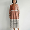 Remy | Vestido midi de rayas mixtas y fácil de llevar