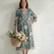 Skye | Vestido midi floral de corte suave