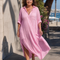 Sumal | Collared Button Front Flowing Midi Dress