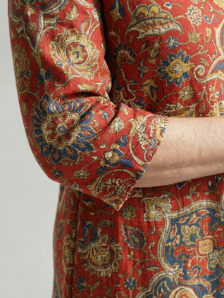 Carter | Vestido midi patchwork de Ease