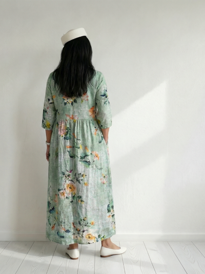 Reid | Vestido midi de ajuste suave