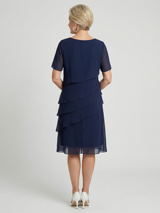 Sofía | Vestido a la rodilla con contorno suave