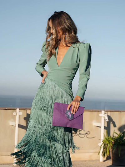 Vestido Ronda Flecos