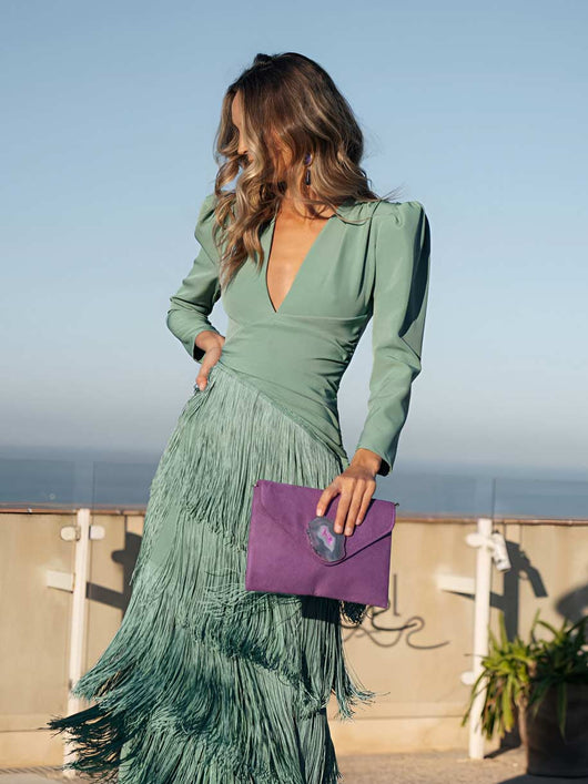 Vestido Ronda Flecos