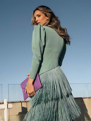 Vestido Ronda Flecos
