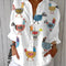 Elena – Blusa con estampado de gallinas