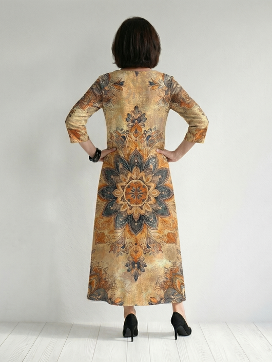 Damon | Vestido midi floral suave