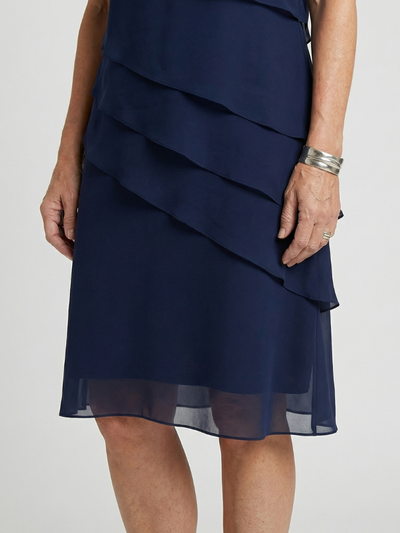 Sofía | Vestido a la rodilla con contorno suave