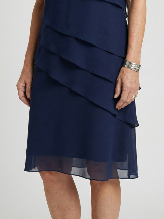 Sofía | Vestido a la rodilla con contorno suave