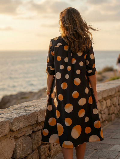 Verónica | Vestido de lunares al atardecer