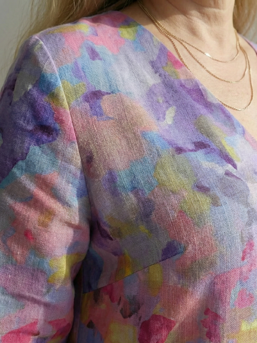 Benson | Vestido midi con estampado floral abstracto