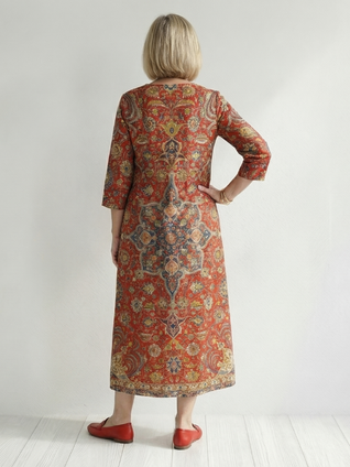 Carter | Vestido midi patchwork de Ease