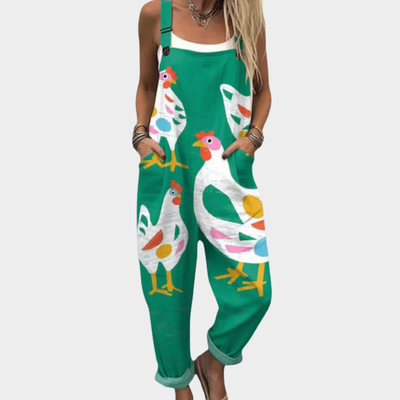 Mono Gallinas Verde Teal