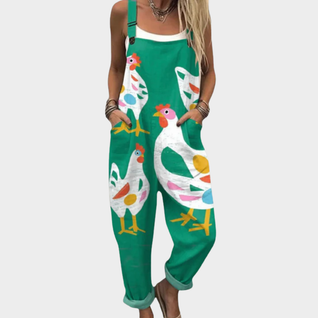 Mono Gallinas Verde Teal