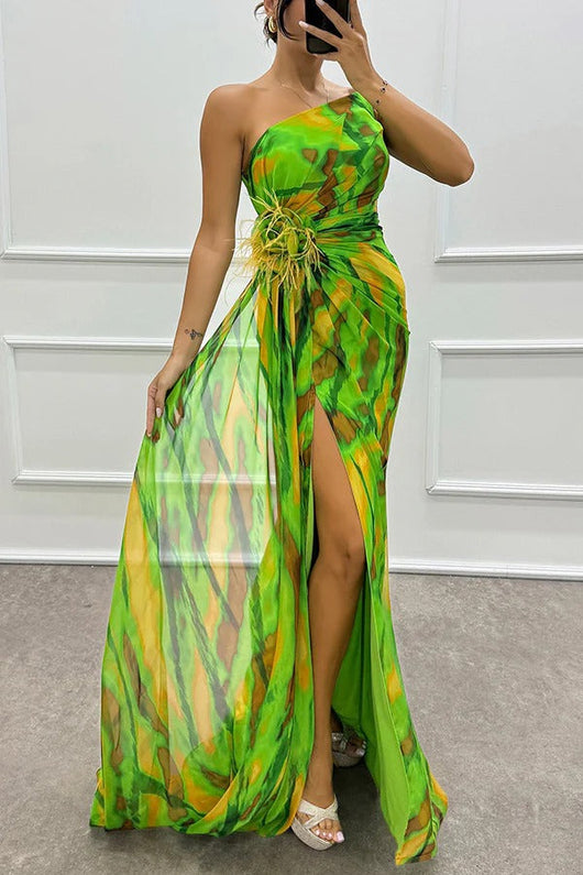 Mia™ | Vestido drapeado y vibrante