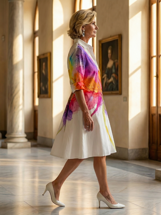 Úrsula | Vestido Jardín Pintado