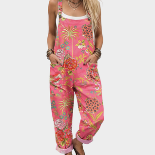 Mono Flores Tropicales Rosa