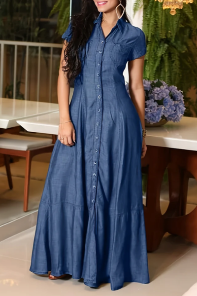 Mara | Vestido Largo de denim