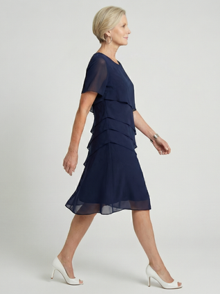 Sofía | Vestido a la rodilla con contorno suave