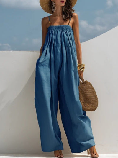 Madison | Mono de denim de pierna ancha