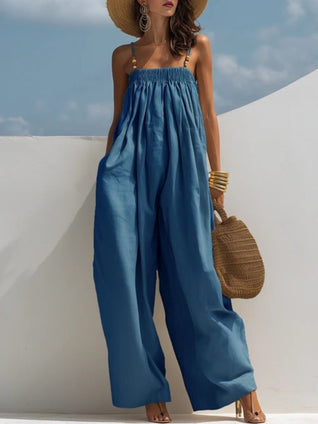 Madison | Mono de denim de pierna ancha