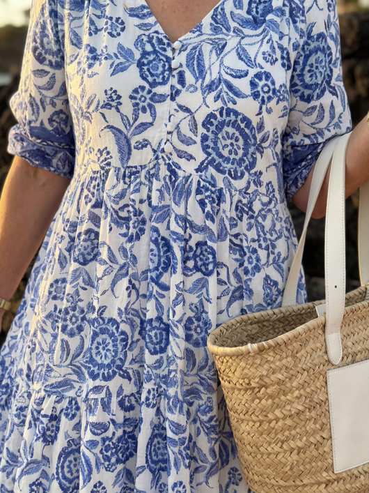 Catalina | Vestido midi de porcelana