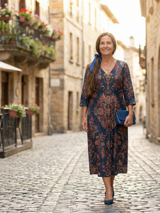 Ivy | Vestido midi de silueta suave