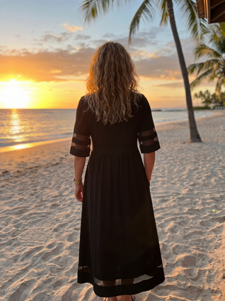 Keila | Vestido Midi Cómodo para la Noche