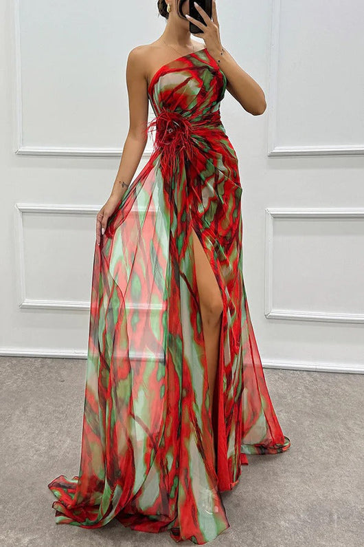 Mia™ | Vestido drapeado y vibrante