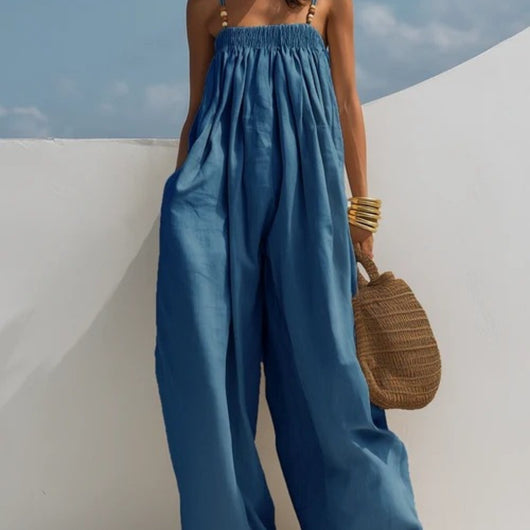 Madison | Mono de denim de pierna ancha