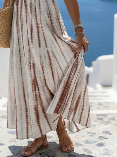 Nora | Vestido midi de ajuste casual con teñido suave