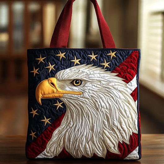 Águila de la Libertad | Bolso tote acolchado hecho a mano