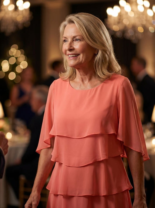 Clara | Vestido midi con capas escalonadas