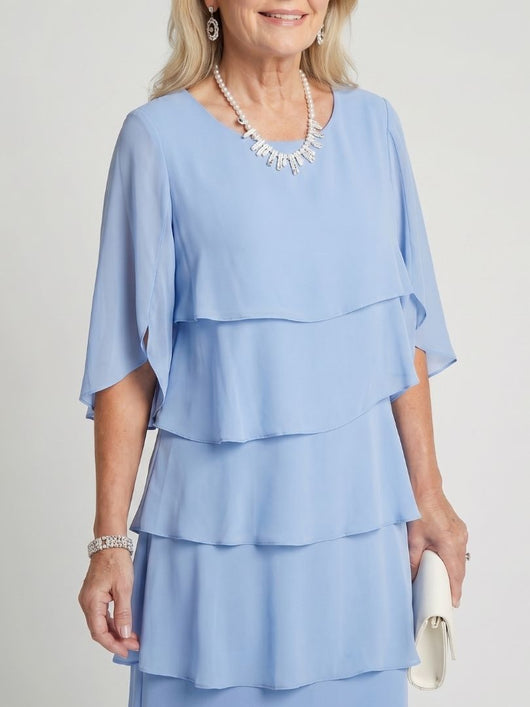 Clara | Vestido midi con capas escalonadas