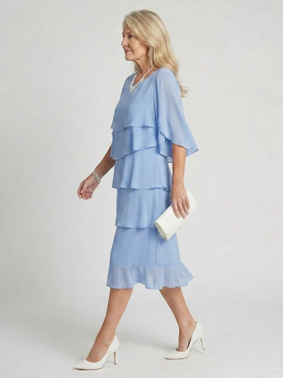 Clara | Vestido midi con capas escalonadas
