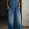 Estefi | Mono de denim de algodón lavado vintage