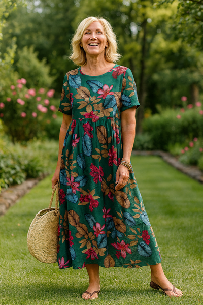 Maribel | Vestido maxi floral ligero – Donde la comodidad se encuentra con la confianza (S-5XL)