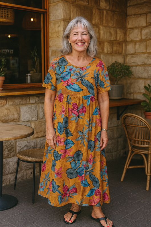 Maribel | Vestido maxi floral ligero – Donde la comodidad se encuentra con la confianza (S-5XL)