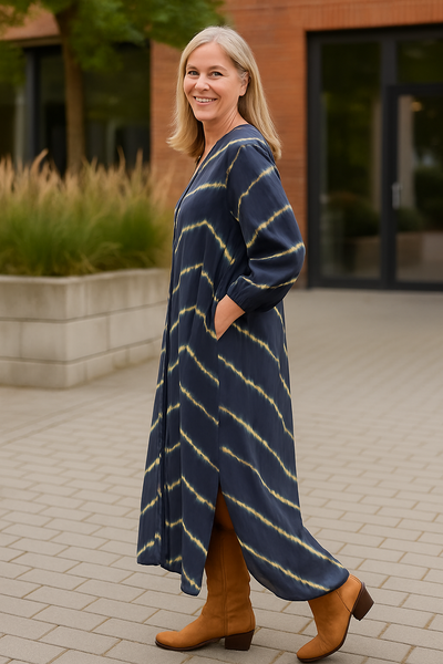 Selora | Vestido Boho a Rayas Cómodo - Amigable para la barriga